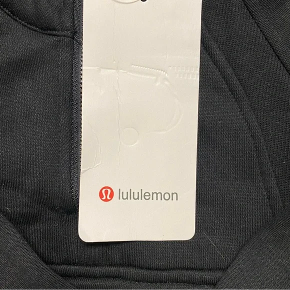 Lululemon Kids Black Half-Zip Pullover Size 5-6Y With Thumb Holes - Picture 8 of 13